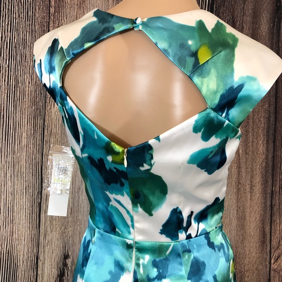 London Times Blue Cocktail Dress - Picture 4 of 15